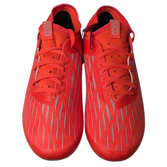Under Armour Magnetico Elite 4 FG Soccer Cleats Mens 9.5 Red/Orange Shoes NEW main image 8